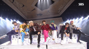 190421 SBS 인기가요 방탄소년단 인터뷰 + 디오니소스 (Dionysus) + 작은 것들을 위한 시 (Boy With Luv) Comeback Stage