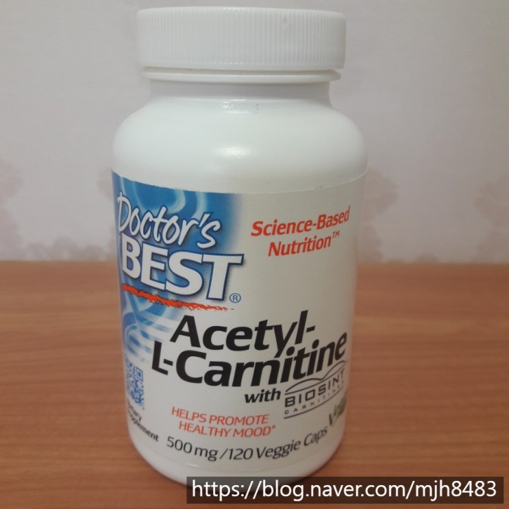 [닥터베스트] 아세틸-L-카르니틴, 500 mg, 120 베지캡