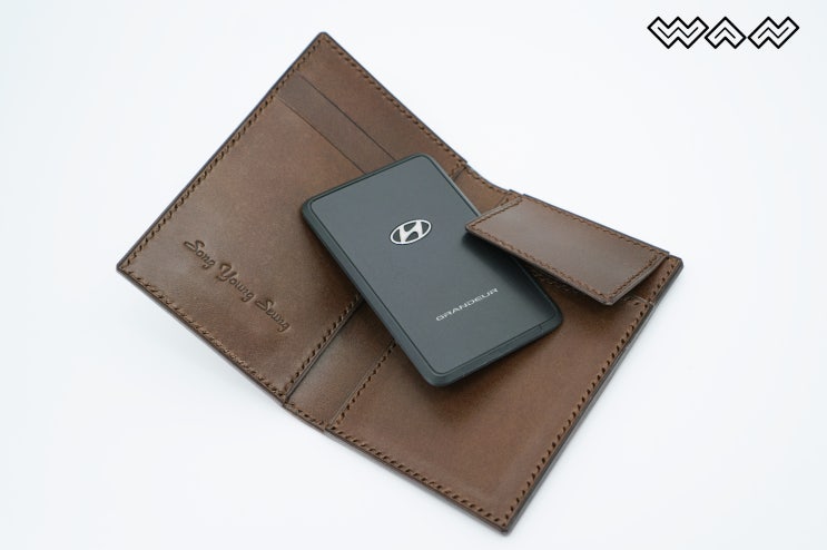  [가죽공예 주문제작] 가죽 스마트키 케이스_237 / Leather Smart key Case_237 / 그랜져 / 그랜져HG / 그랜져IG / 키케이스 / 카드지갑 / 레더완