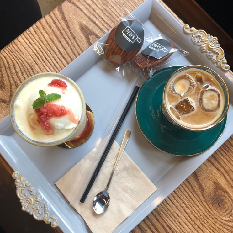  부천역 예쁜카페 핖스커피 PEEPS COFFEE