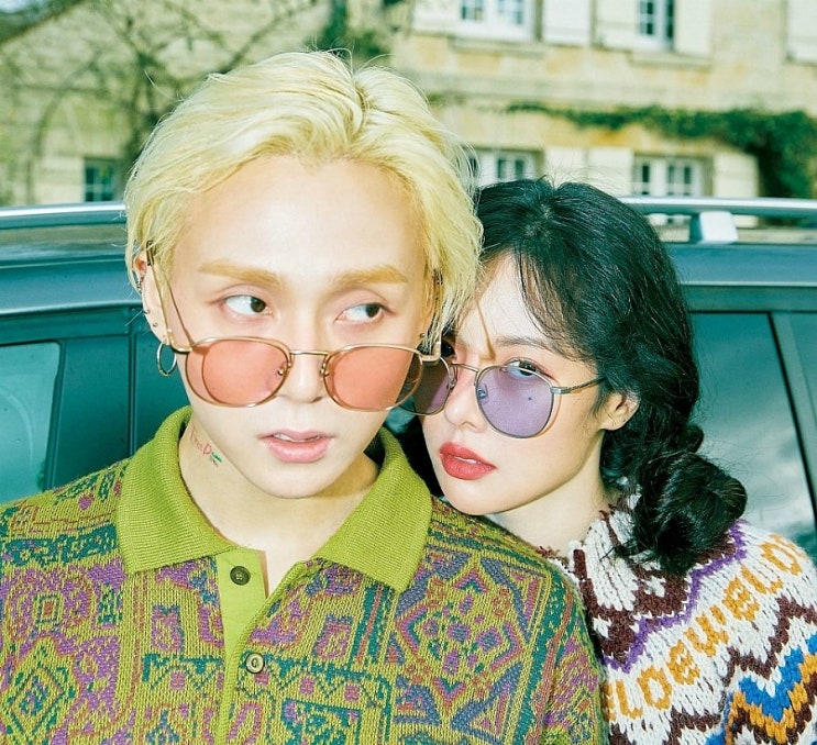  뮤지크 선글라스 스위프 '현아 이던 커플룩' 무난하게 따라하기