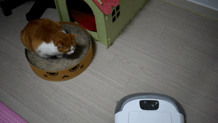 아이클레보 로봇청소기 고양이 털 청소기로 만점