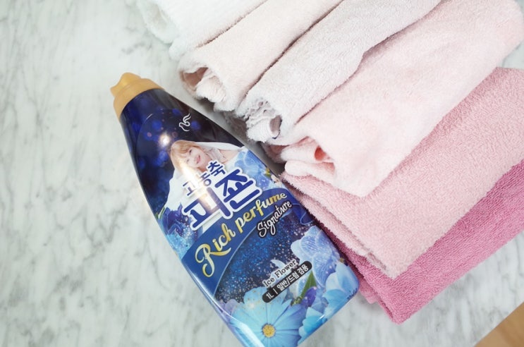  섬유유연제 :: 고농축피죤 아이스플라워 향이 좋네요 수건빨래로 주말 끝!