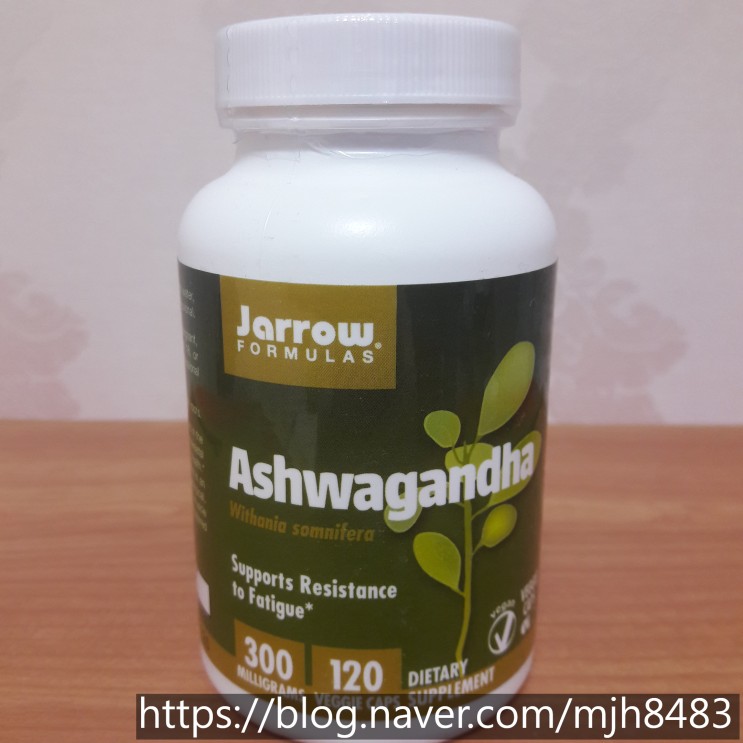[재로우] 아슈와간다 (아쉬와간다), 300 mg, 120 베지 캡슐