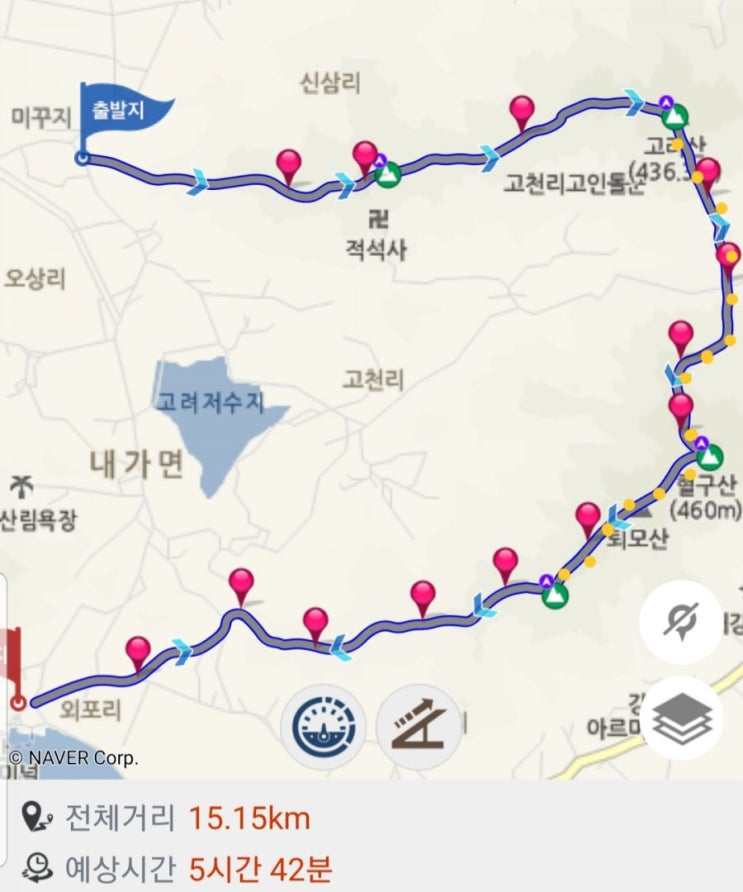 고려산은 아직 (진달래로) 불타고 있는가 ~~ ? / 강화지맥 (2019.4.21)