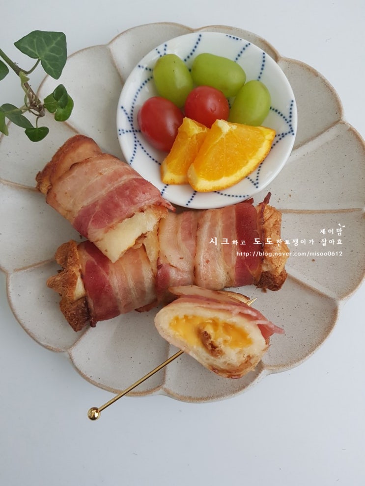 베이컨 롤 토스트 - 오후 간식 에어프라이어 단짠 요리 베이컨 치즈 롤 토스트 만들기 베이컨 롤 토스트 - 오후 간식 에어프라이어 단짠 요리 베이컨 치즈 롤 토스트 만들기