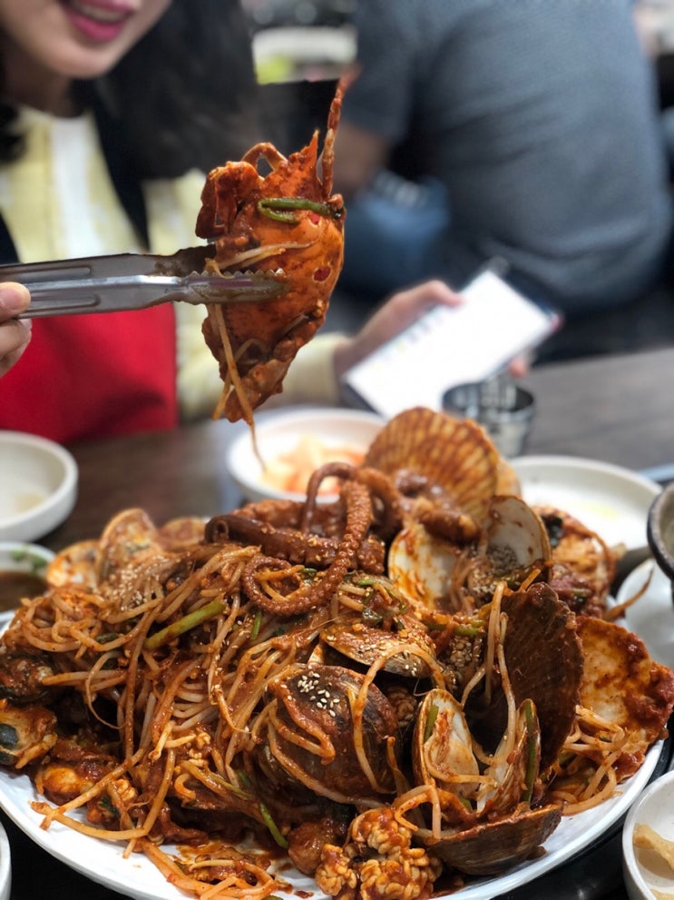  신도림역 뚝방해물직화낙지 해물찜 대박 추천 맛집 (배부름주의)