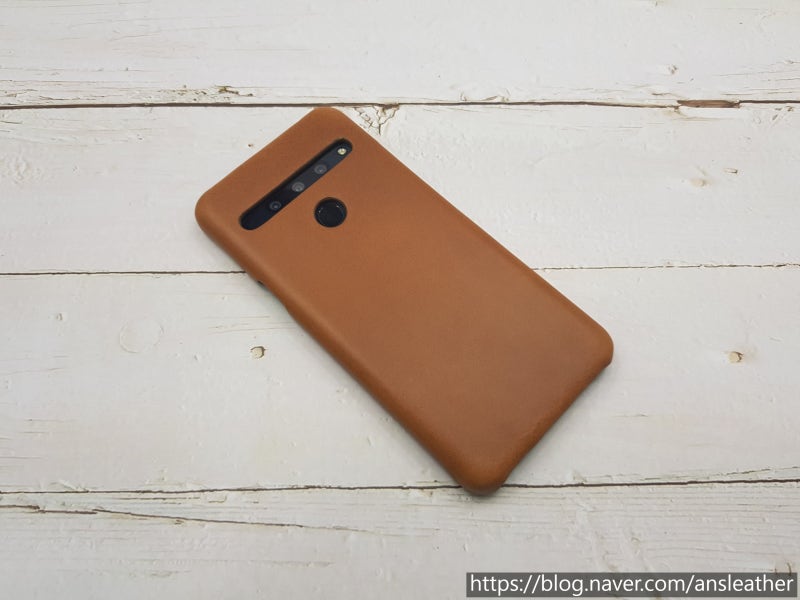LG G8 케이스 탄색 민자 가죽 핸드폰 케이스 주문 제작
