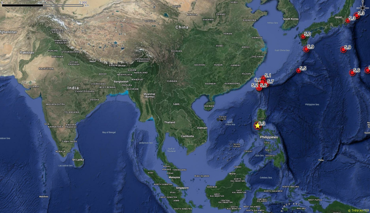  필리핀마닐라지진 발생!!!_지진규모 6.3_2019년 세계주요지진(지진규모 5.0이상)