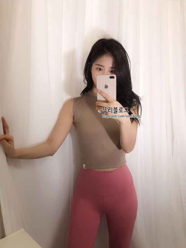  스완핏 크롭 슬리브리스, 서플렉스 베이직 레깅스 후기