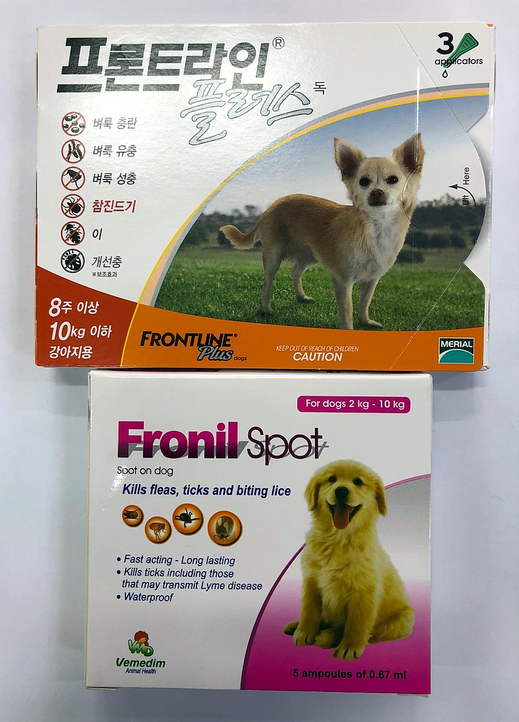프론트라인 제네릭 제품 프로닐 스팟(Fronil spot), 저렴한 외부구충제 - 문산읍 동물약국 민경약국