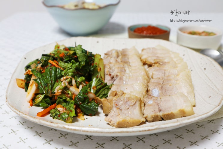  차승원 수육,상추겉절이 만드는 법