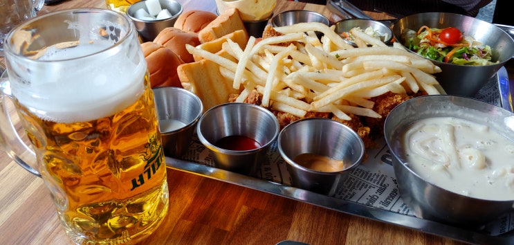  [강남역 치킨] 바삭한 치킨에 시원한 수제과일맥주까지 : 서기치킨 강남역점