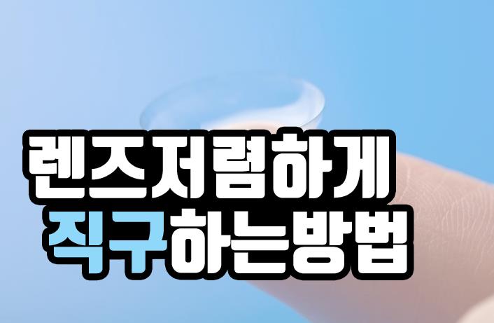  렌즈고고에서 일회용렌즈 직구했어요!