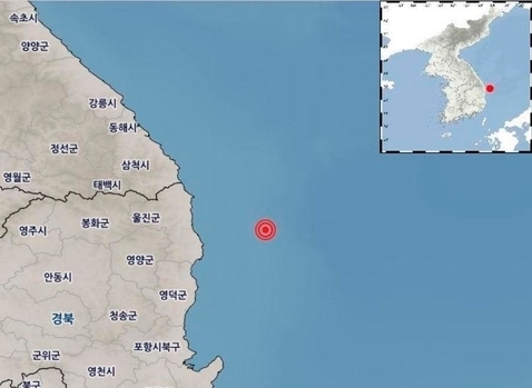 울진 지진 동남동쪽 38 해역서 규모 3.8