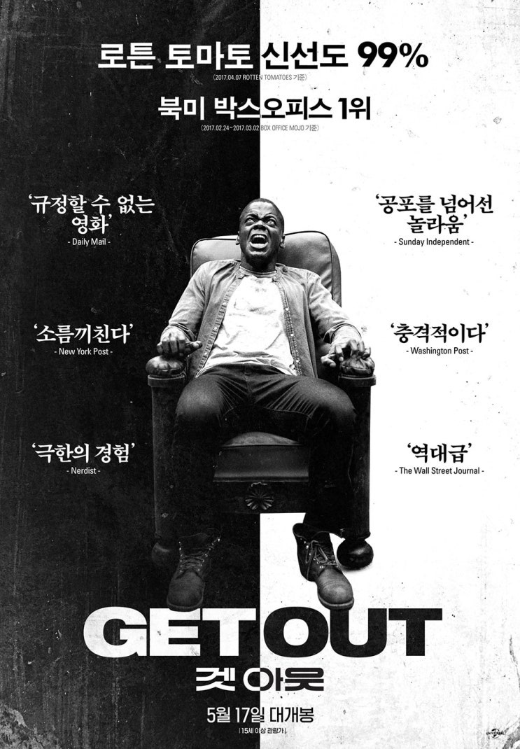  영화 뜯어보기:겟 아웃-밤에, 혼자서, 불 끄고 봐야 하는 영화