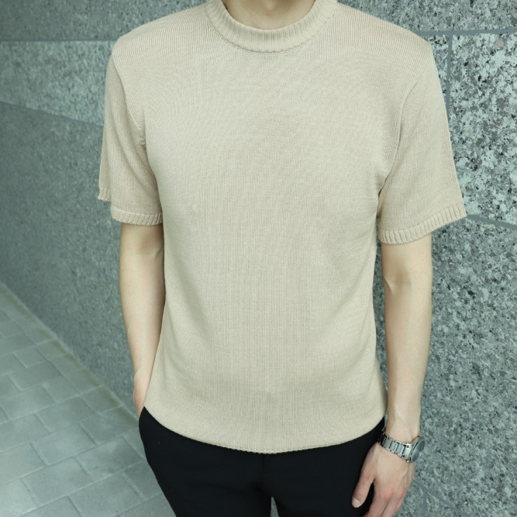  대박 퀄리티! 남녀공용 여름 반팔니트 티셔츠! 