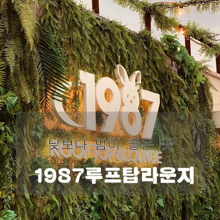  [맛집] 잠실 : 1987루프탑라운지 - 낮보다 밤이 좋은 곳