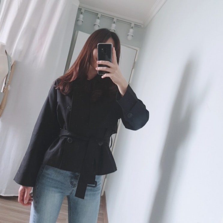  메이썸 보테숏트렌치자켓