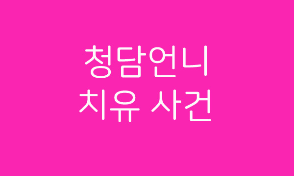 치유의 옷장 청담언니 치유 황하나,버닝썬 사건