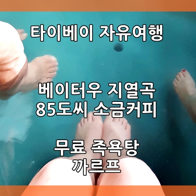  베이터우 지열곡, 대만 까르푸, 85도씨 커피- 타이베이 자유여행