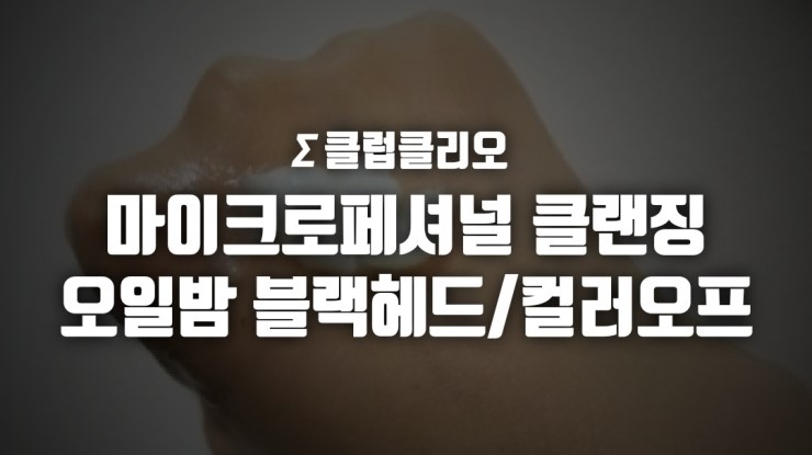  Σ 클럽클리오 빅세일 쇼핑 하울 : 마이크로페셔널 클랜징 오일밤 블랙헤드/컬러오프