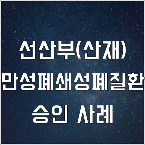  광업소 선산부 만성폐쇄성폐질환 승인 사례(장해 7급 산재)