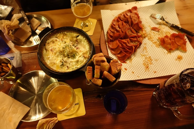  190422 잠실나루역 맛집 데이트 수제맥주 피자 1리터 맥주 잠실파크리오 상가 맥주집 랜돌프비어 잠실나루점