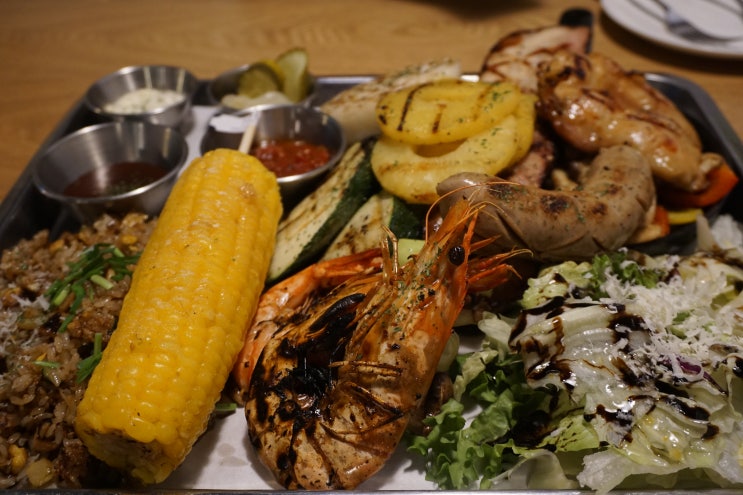  파주맛집 : 카페 85LAB, 바베큐 가득 한상!