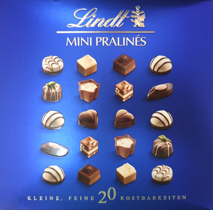 [감사] 스위스 명품 초콜릿 - 린트 초콜릿 미니 프랄리네스
