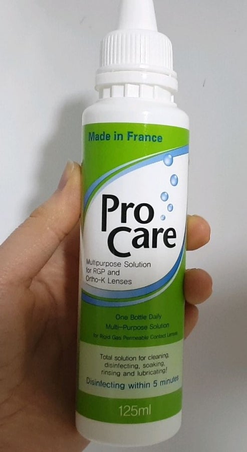 하드렌즈 세척 보존액 사용후기(프로케어 Procare)
