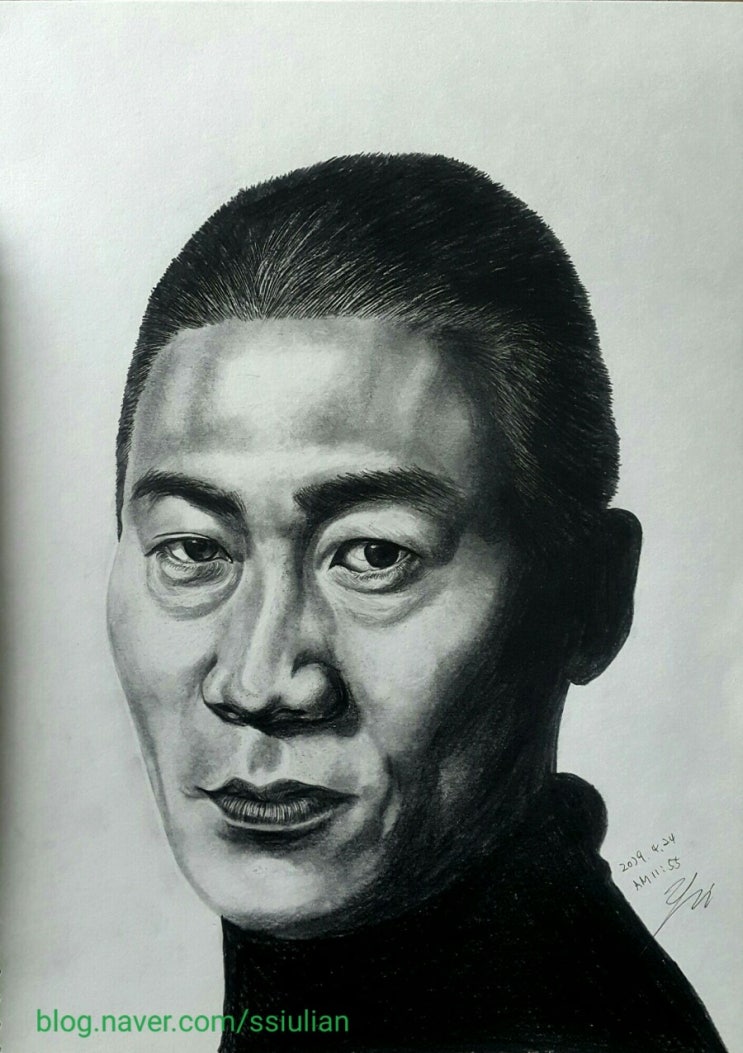  연필초상화 초상화 진선규 팬아트
