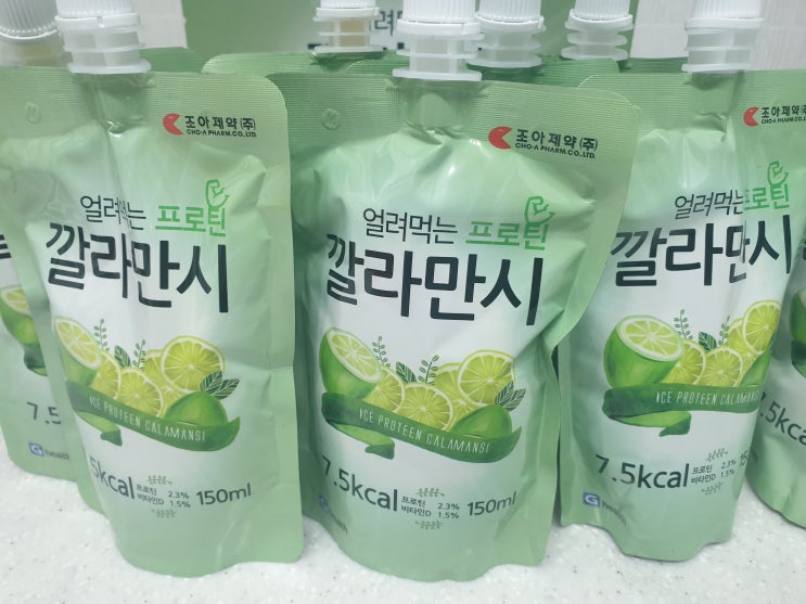  [지헬스] 포만감높은 다이어트간식 얼려먹는 프로틴 깔라만시