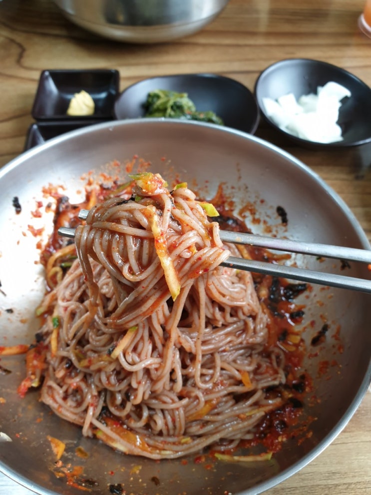  강원도여행 속초맛집 '솔밭가든막국수' 조양동 막국수