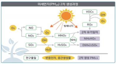  암모니아 특성과 2차 미세먼지(PM 2.5) 생성 과정