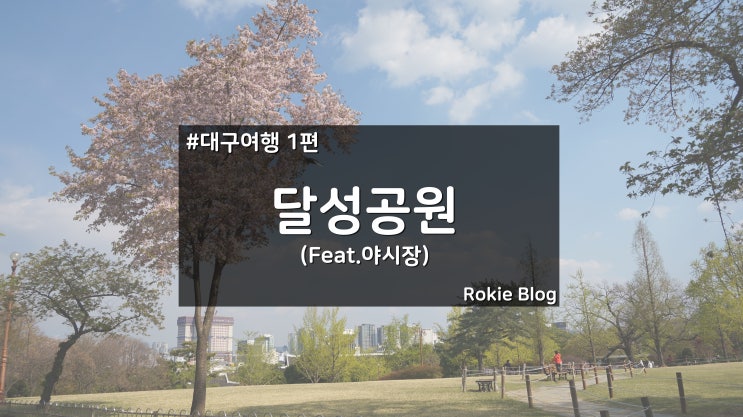  [대구 여행 1탄] 달성 공원, 서문 야시장