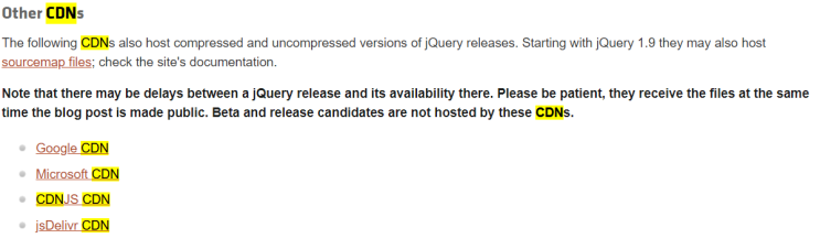 [Javascript] jQuery CDN 사용하기