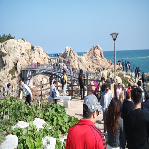  울산 대왕암공원 슈돌에 나와서 사람 정말 많쿠나~