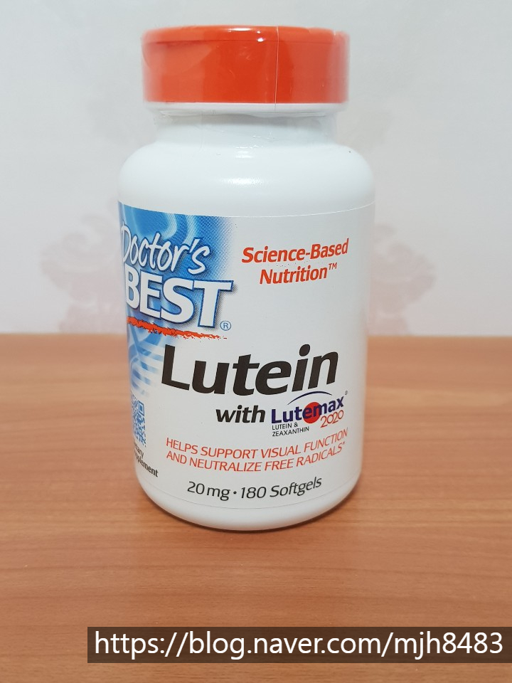 [닥터베스트] 루테인 (루테맥스2020), 20 mg, 180 소프트젤