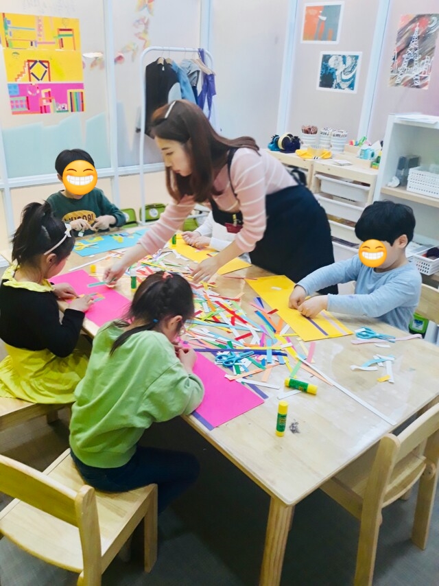 호평동 유치원,어린이집 친구들의 4주차 미술학원 이야기