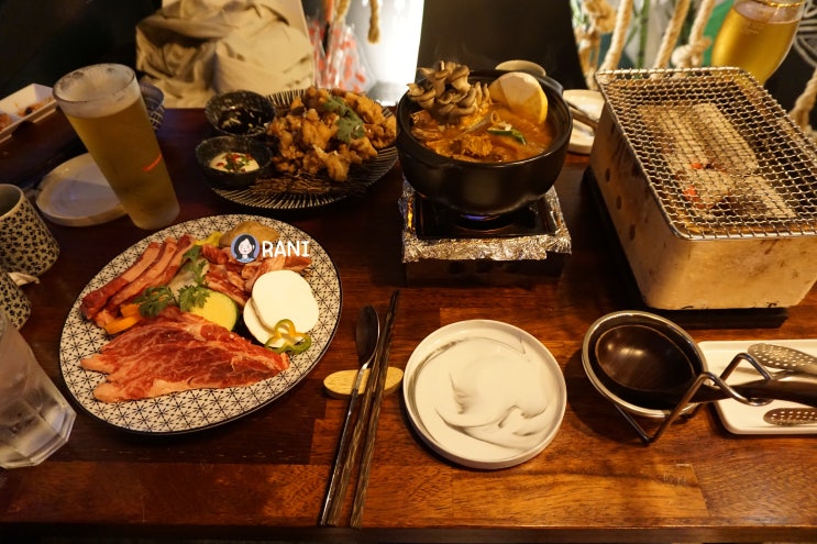  동명동 술집 , 미니화로에 맛있는 와규를 맛볼 수 있는 아카마도 분위기까지 굳 !!