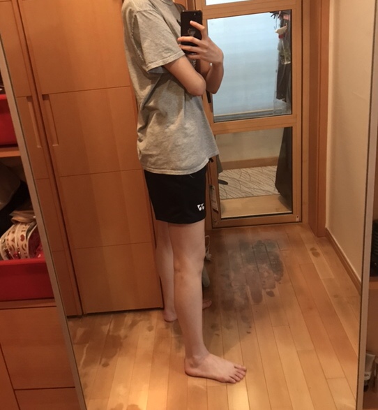 요넥스 반바지 TW4134 남여공용 블랙 구매후기  yonex 여자 바지 95 사이즈 착용샷