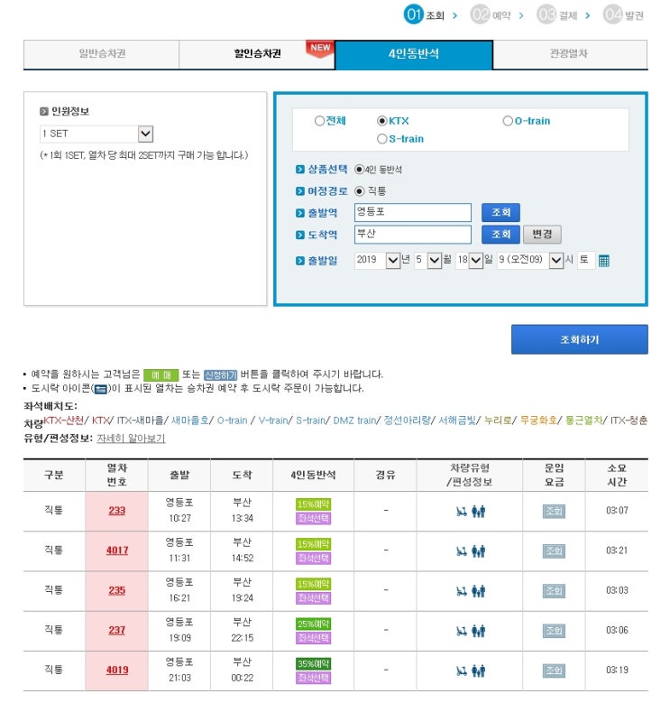  KTX 타고 부모님과 부산여행 레츠코레일 4인동반 할인 예매하기