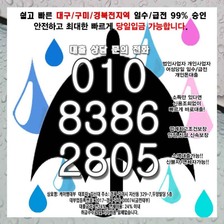  울진 대출 경북 일수 조건 금리 한도 참고