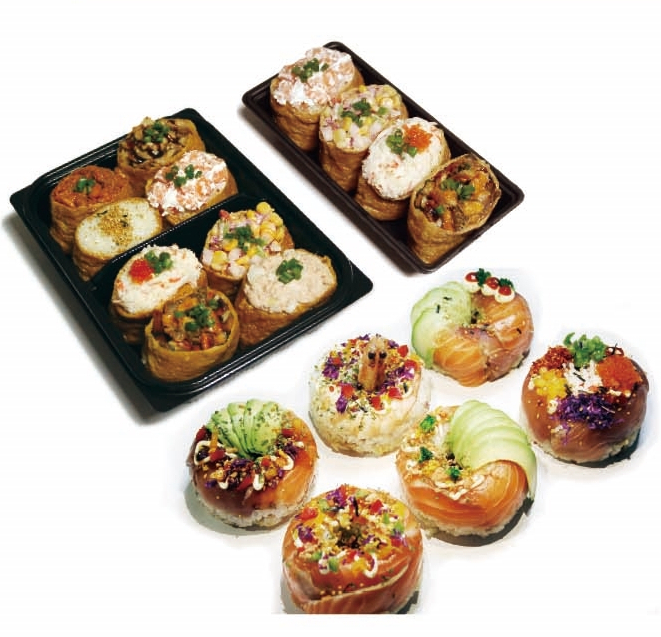  스시도넛, 대왕 유부초밥 저렴한 부평 맛집 쓰리에프