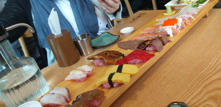  잠실새내 맛집 닌자스시 1미터 초밥 먹어보다