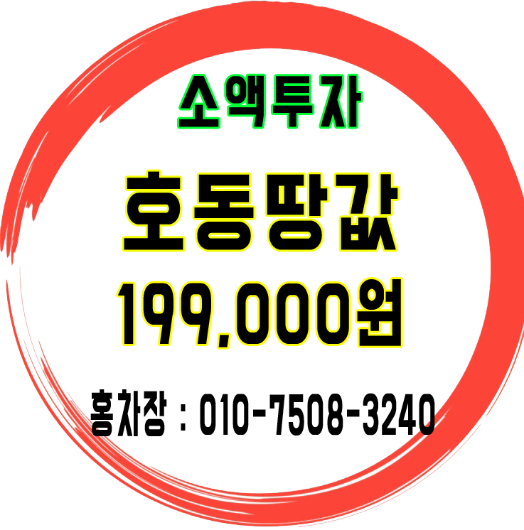 경기도 용인시 처인구 원삼면 호동땅값199,000원