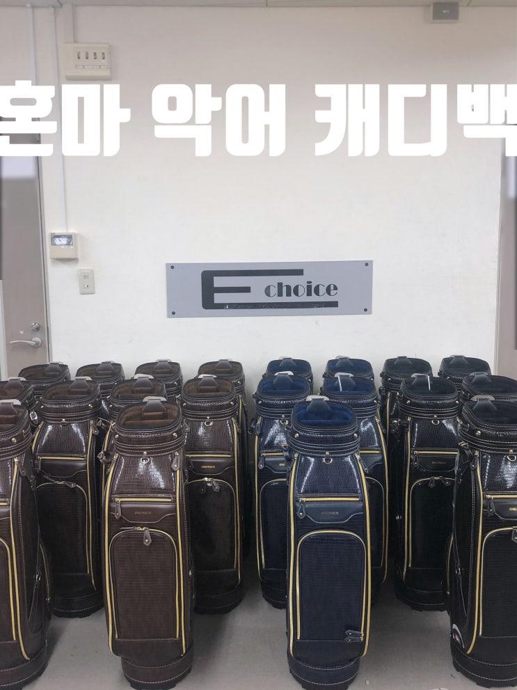  혼마 비즐525를 사용하는 당신을 위한 비즐 혼마 캐디백