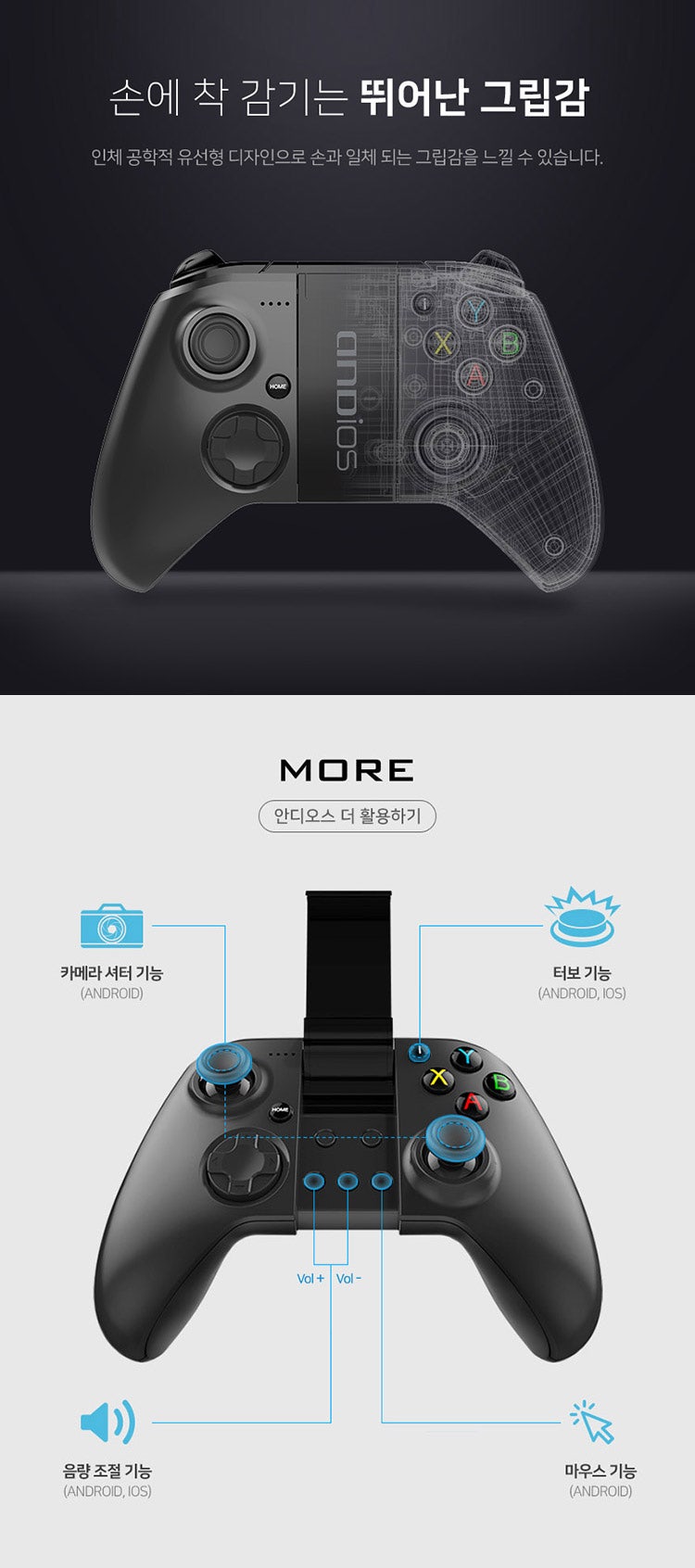 안디오스 출시!]PS4리모트 플레이, 안드로이드, IOS 모두 지원 게임패드? : 네이버 블로그