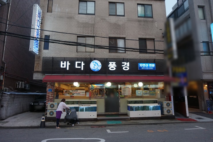  어멋! 우럭회가 입에서 녹아요~방이동횟집. 바다풍경
